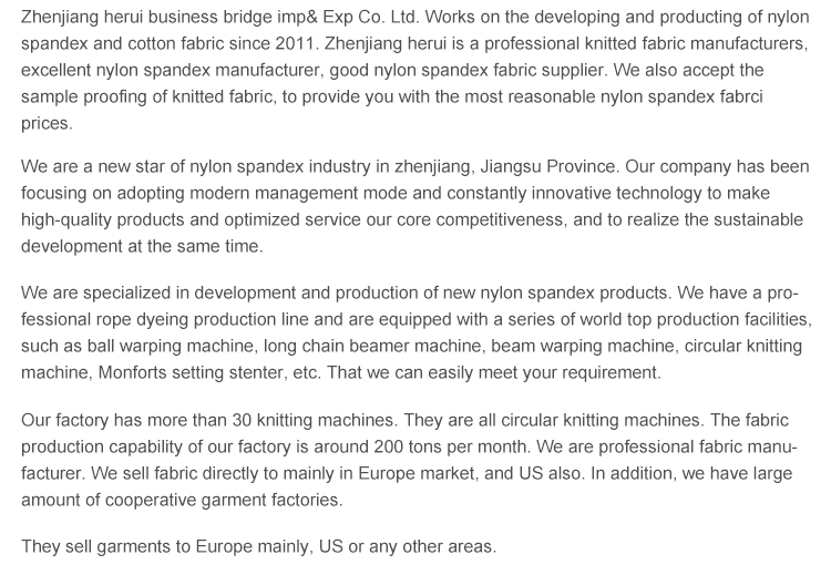 Wholesale 88% Nylon 12% Elastane Ripstop Fabric Nylon Spandex Swimming Fabric