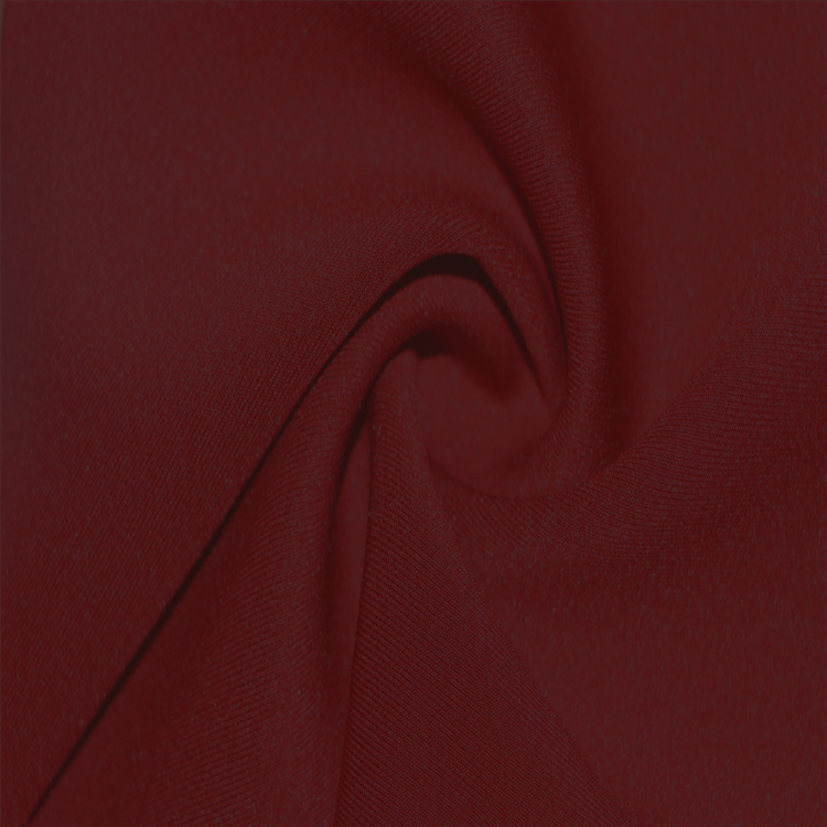 Muti-functional Red 93%Polyester 7%Spandex Scuba Fashion garment Dress Fabric